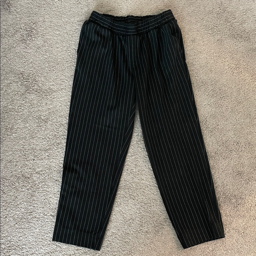 A new day Women’s Black Pinstripe Ankle Pants